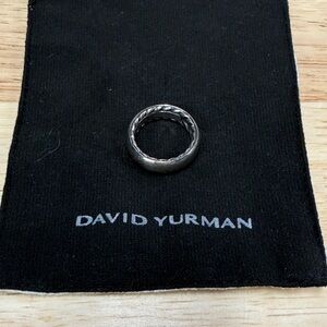 David Yurman Men's Silver Band Ring